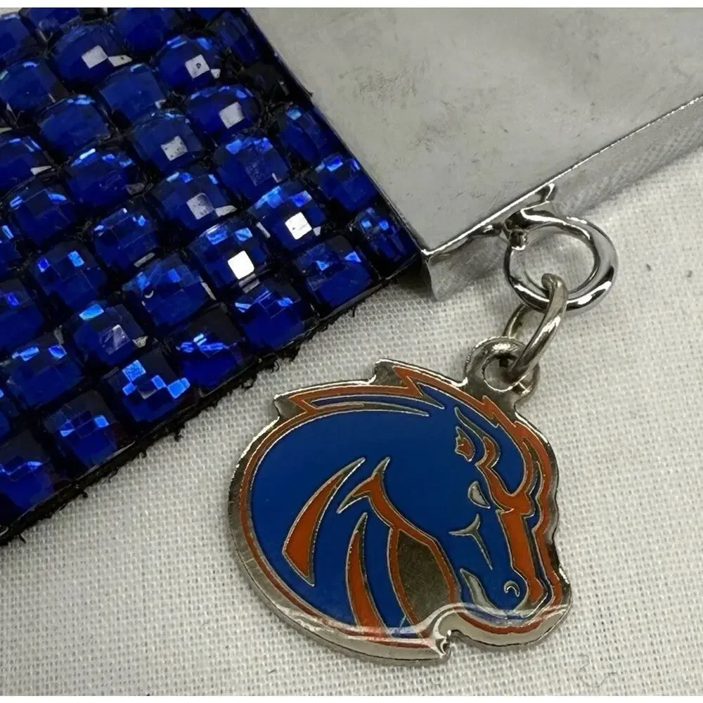 Boise State Broncos University College‎ Rhinestone Bracelet Heart Fan Cheer EUC